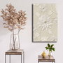 Wallity Lienzo Decorativo 45 x 70 cm Beige y Blanco